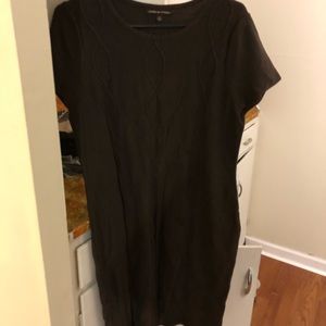 Brown knit dress